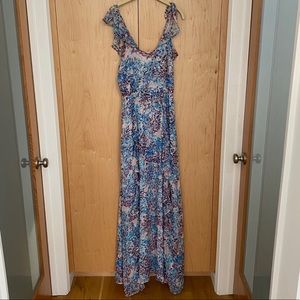 Parker Black silk maxi dress